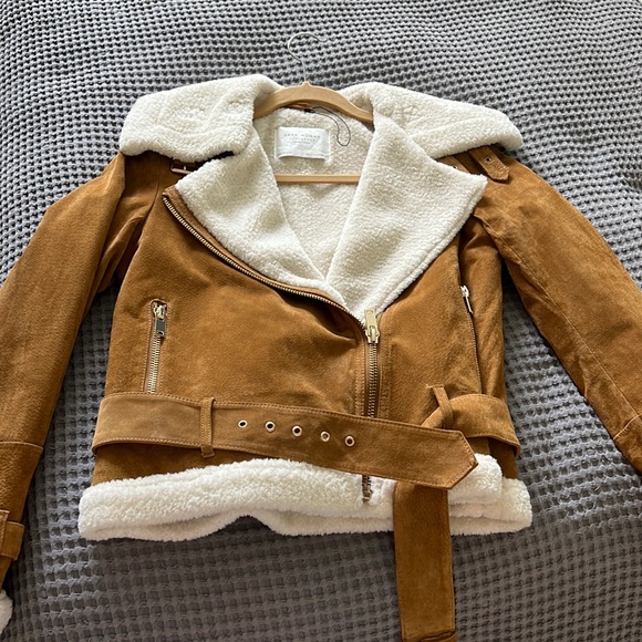 Zara - Belted Bomber Jacket - Picture 1 of 12